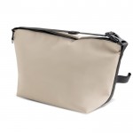 Bolsa térmica de cuero sintético de 13L con cinta en la cremallera color beige vista 1