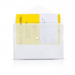 Carpeta transparente de plástico para llevar documentos A5 80 g/m2 color transparente vista de ambiente
