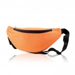 Riñonera de poliéster 600D ideal para andar con correa ajustable color naranja