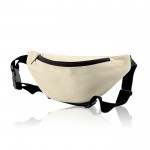 Riñonera de poliéster 600D ideal para andar con correa ajustable color beige