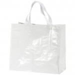 Bolsa de la compra de nylon brillante y resistente 120 g/m2 color blanco