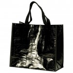 Bolsa de la compra de nylon brillante y resistente 120 g/m2 color negro vista 11