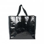 Bolsa de la compra de nylon brillante y resistente 120 g/m2 color negro vista 2