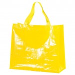 Bolsa de la compra de nylon brillante y resistente 120 g/m2 color amarillo