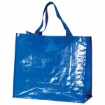 Bolsa de la compra de nylon brillante y resistente 120 g/m2 color azul real
