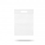 Bolsa pequeña de non-woven de colores con asa hueca 80 g/m2 color blanco