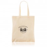 Bolsa de compras de algodón ideal para llevar objetos 105 g/m2 color beige