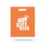 Bolsa de non-woven disponible en varios colores con asa 80 g/m2 vista con logo impreso