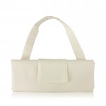 Bolsa plegable para la compra de algodón con asas cortas 110 g/m2 color beige vista 2