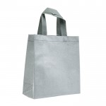 Bolsa de non-woven brillante con purpurina y correas 130 g/m2