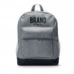 Mochila de poliéster con base de color para portátil 13” color negro