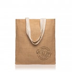 Bolsa de la compra de yute con asas de algodón 265 g/m2 vista 1