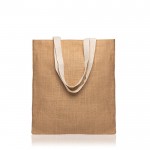 Bolsa de la compra de yute con asas de algodón 265 g/m2 vista 1