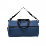 Bolsa para deporte de poliéster 600D con bolsillo para zapatillas color azul marino