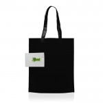 Bolsa plegable de non-woven para llevar a cualquier parte 80 g/m2 color negro