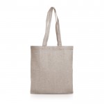 Bolsa de algodón reciclado con acabado jaspeado 280 g/m2 color caqui