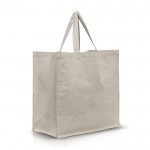Bolsa de algodón reciclado multiusos resistente de 180 g/m2 color beige vista 2