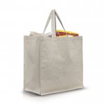 Bolsa de algodón reciclado multiusos resistente de 180 g/m2 color beige vista 3