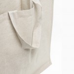 Bolsa de algodón reciclado multiusos resistente de 180 g/m2 color beige vista 5