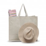 Bolsa de algodón reciclado multiusos resistente de 180 g/m2 vista de ambiente