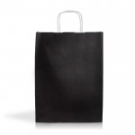 Bolsa de papel kraft para compras alargada con fuelle 90 g/m2 vista 11