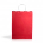 Bolsa de papel kraft para compras alargada con fuelle 90 g/m2