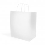 Bolsa de kraft con fuelle en el lateral resistente de 90 g/m2 vista 2