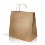 Bolsa ecológica de papel kraft ideal para regalos 115 g/m2 color natural vista 2