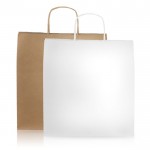 Bolsa ecológica de papel kraft ideal para regalos 115 g/m2 vista detalle 7