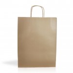 Bolsa para regalos hecha de papel kraft muy resistente 100 g/m2 color natural