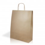 Bolsa para regalos hecha de papel kraft muy resistente 100 g/m2 color natural vista 2
