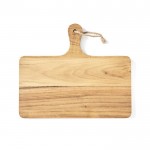 Tabla para cortar o servir de madera de teca color madera