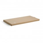 Tabla para cortar o servir rectangular de teca color madera vista con caja