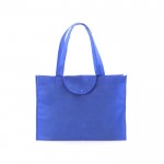 Bolsa non-woven plegable 90 g/m2 color azul primera vista
