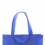 Bolsa non-woven plegable 90 g/m2 color azul segunda vista