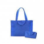 Bolsa non-woven plegable 90 g/m2 color azul