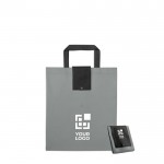 Bolsa plegable non-woven de asas cortas vista principal