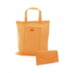 Bolsas plegables cierre de velcro 80 g/m2 color naranja quinta vista