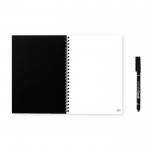 Libreta infinita con tapa flexible y rotulador A5 hojas lisas color negro primera vista