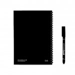 Libreta infinita con tapa flexible y rotulador A5 hojas lisas color negro segunda vista