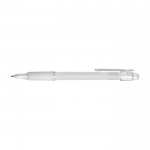 Bolígrafo con antideslizante de caucho color blanco segunda vista