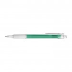 Bolígrafo con antideslizante de caucho color verde segunda vista