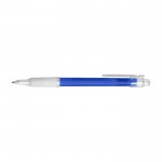 Bolígrafo con antideslizante de caucho color azul segunda vista