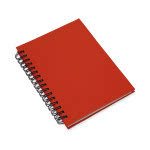 Cuaderno pequeño para personalizar con logo color rojo