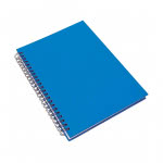 Libretas para regalo con logo color azul