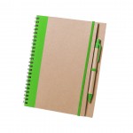 Libretas de anillas personalizadas color verde