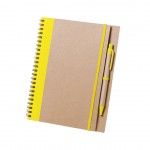 Libretas de anillas personalizadas color amarillo