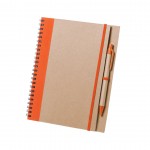 Libretas de anillas personalizadas color naranja