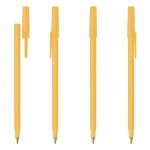 Bolígrafos para regalo publicitario color amarillo primera vista