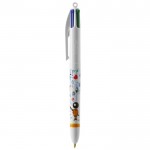 Bolígrafo de cuatro colores color blanco primera vista